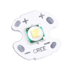 Світлодіод 5W, білий холодний 6500K крапля 5х5mm, біла підкладка 16мм