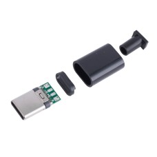 Роз'єм USB 3.1 Type-C 24 pin на кабель чорний