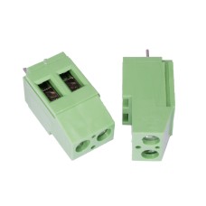 Клемник DG129-5.0-02P-14-00A H 2конт., зелений, шліц Degson