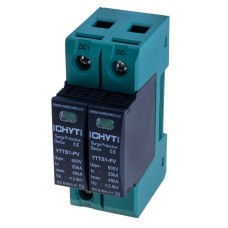 Пристрій захисту від імпульсних перенапруг, T2, In:20kA, Uc:600V YTTS1-PV-600V-2P