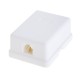 Розетка телефонна 6P4C, накладна, біла 55x40mm (GT1-7013-6p4c)