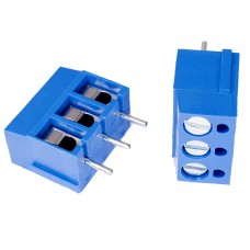Клемник DG300-5.0-03P-12-00A H 3конт., синій, шліц Degson