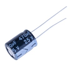 470uF 25V 10x12mm 105°C електролітичний конденсатор