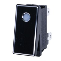 Переключатель LBCX2810.5, клавиша чёрная, подсветка зелёная, 220V Lanboo