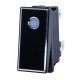 Переключатель LBCX2810.5, клавиша чёрная, подсветка красная, 5-24V Lanboo