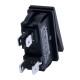 Перемикач LBCX2810.5, клавіша срібна, підсвітка червона, 5-24V Lanboo