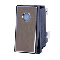 Переключатель LBCX2810.5, клавиша золочёная, подсветка красная, 220V Lanboo