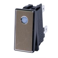 Переключатель LBCX2810.5, клавиша золочёная, подсветка зелёная, 5-24V Lanboo