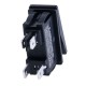 Перемикач LBCX2810.5, клавіша золочена, підсвітка червона, 5-24V Lanboo