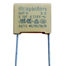 MPX 100nF 310V K/-10%, P , 15mm, 8,5x14,5x18mm STX2104-31L15-Stcapasitor конденсатор плівковий