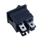 Переключатель KCD1-4-201, KCD1-4-201-C3-BB (black housing, black button) Daier