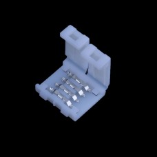 З'єднувач прямий 10mm LED 3528/5050, 4 контакти.