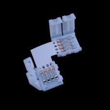 З'єднувач кутовий "L" 10mm LED 3528/5050, 4 контакти.