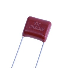 MKT 100nF 630VDC 5% P,10mm STCL21-104K2JL10-630VDC
