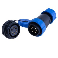 Разъём SP28-6 IP68 вилка на провод + гнездо на корпус