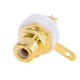 Гнездо RCA белый на панель, золоченый L-KLS1-RCA-108-G-W,65