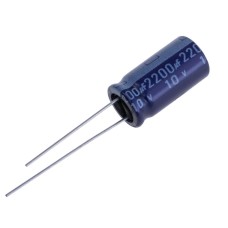 2200uF 10V SK 10x20mm 85°C SK010M2200CT9-TEAPO електролітичний конденсатор