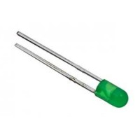 Светодиод зеленый, 3mm, 3AG4HD01 Kento