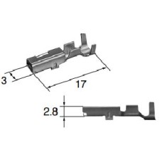 8100-0460 Sumitomo Female terminal, контакт для F 6189-0656