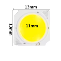 Светодиод 7W, белый холодный 6500K 13x13 mm, COB