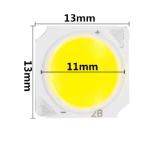 Світлодіод 7W, білий нейтральний 4000K 13x13 mm, COB