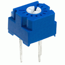 50 kOhm 3323P-1-503-Bourns PVC6A потенціометр вивідний герметичний, регулювання зверху; 6,6х6,6х5,33мм; крок 5х2,5