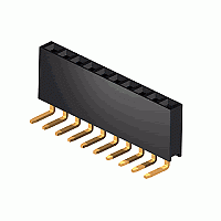 PBS-30R (гнёзда на плату, 1х30, угловые, 2,54мм)