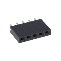 PBS-5 (гнёзда на плату, 1х5, 2,54мм) (ZL262-5SG) Ninigi
