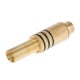 Гнездо RCA (тюльпан) золоченый с черный полосой (KLS1-RCA-PF03-G-B-6.5)