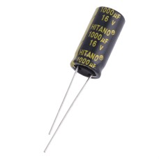 1000uF 16V EXR 10x21mm low imp. EXR102M16B-Hitano електролітичний конденсатор низькоімпедансний