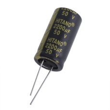 2200uF 50V EXR 18x36mm low imp. EXR222M50B-Hitano електролітичний конденсатор низькоімпедансний
