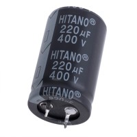 Електролітичний конденсатор 220uF 400V ELP 25x40mm (ELP221M2GBB-Hitano)