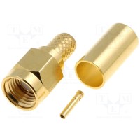 Диод SMA-вилка (реверсная) на кабель (SMA-011RP) (ВЧ-разъём)