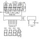 KW4-361ASA індикатор семисегментний