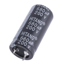 680uF 200V ELP 22x45mm ELP681M2DBA-Hitano електролітичний конденсатор