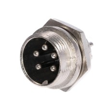 Роз'єм GX16-5 MIC335 Гніздо для мікрофона 5pin, на корпус