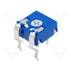 100 Ohm CA6V 100R потенціометр вивідний, регулювання зверху; 6х6мм