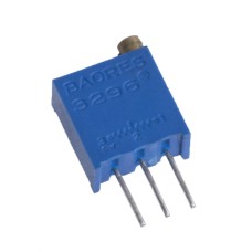 50 kOhm 3296W-1-503-Bourns потенціометр настроювальний багатооборотний 3/8 "вивідний, регулювання зверху; 9,53х10,03х4,83мм