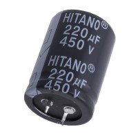 Електролітичний конденсатор 220uF 450V ELP 30x40mm (ELP221M2WBB-Hitano