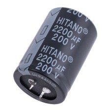 2200uF 200V ELP 35x50mm ELP222M2DBA-Hitano електролітичний конденсатор