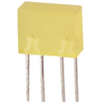 Светодиод 8x5mm прямоугольный желтый 590nm, 120 ° L-835,2YDT Kingbright