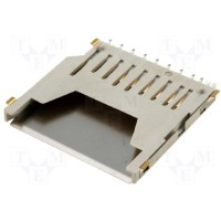 MCC-SD Роз'єм для карт пам'яті SD (Secure Digital), SMD