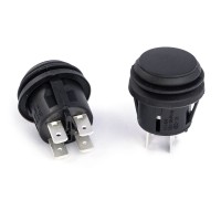 Кнопка R13527A202BB Sealed switch DPST OFF- (ON) black Silicone Rubber