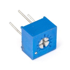 100 Ohm 3362P-1-101-Bourns потенціометр вивідний, регулювання зверху; 6,6x7x4,7мм