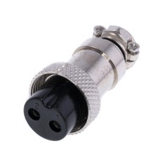 Роз'єм GX16-2 MIC322 Штекер для мікрофона 2pin, на кабель