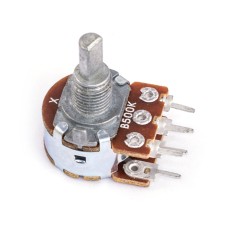 R16 500 kOhm лінійний стерео KLS4-WH148-1B-4F-18T-B504-L15