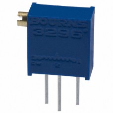 5 kOhm 3296Z-1-502-Bourns потенціометр подстроечный многооборотный 3/8" выводной, регулировка сбоку; 9,53x10,03x4,83мм