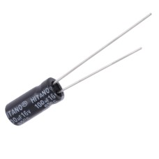 100uF 16V ECR 5x11mm ECR101M16B-Hitano електролітичний конденсатор
