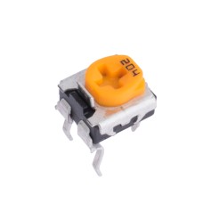 200 kOhm EVND8AA03B25-Panasonic потенціометр вивідний, регулювання зверху; 6,4х7,5х6,35мм