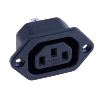 Гніздо живлення 2108CQ AC IEC 60320 C13 (F) 